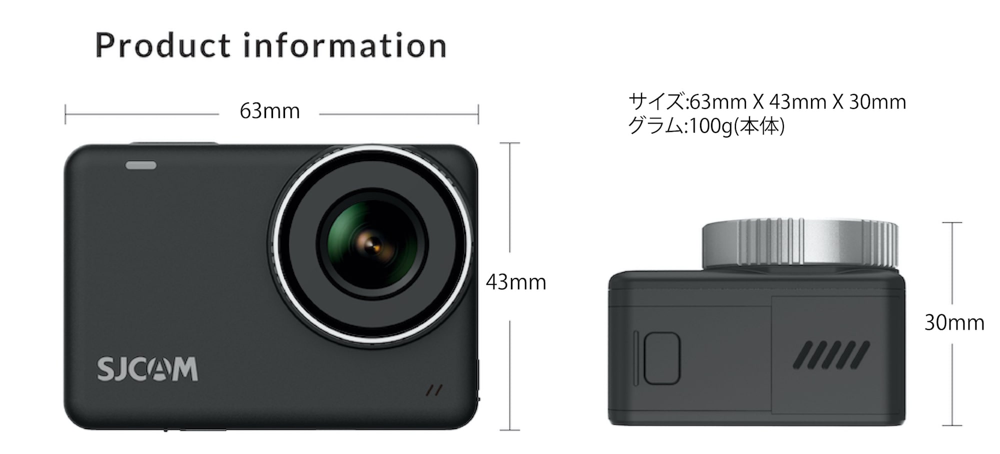 21961円 WEB限定カラー Sjcam-sj10x アクション カメラ 4k 24fps 10m 防水 ボディ wifi 2.33インチ タッチスクリーン sj10x スポーツ dv